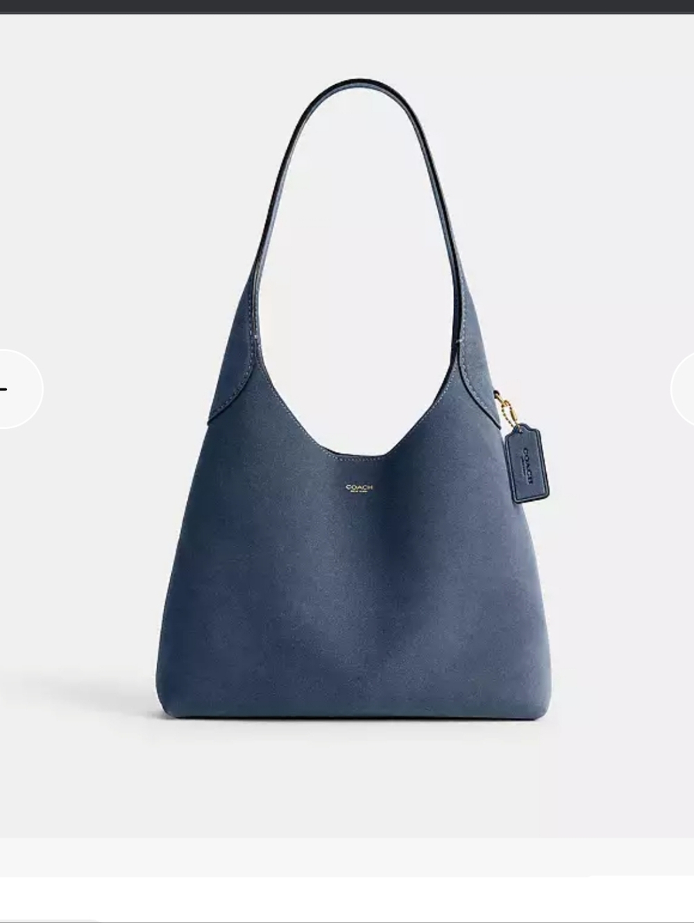 Coach Brooklyn 28 blue Demin Suede
